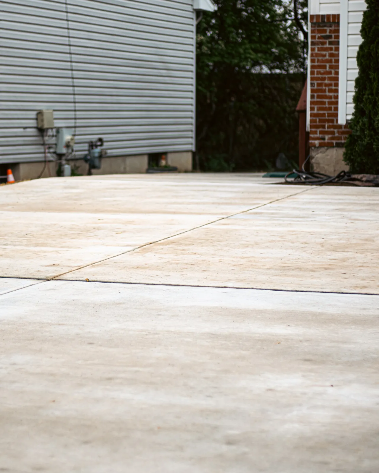 Finished concrete slab and foundation pad in New Castle County, DE