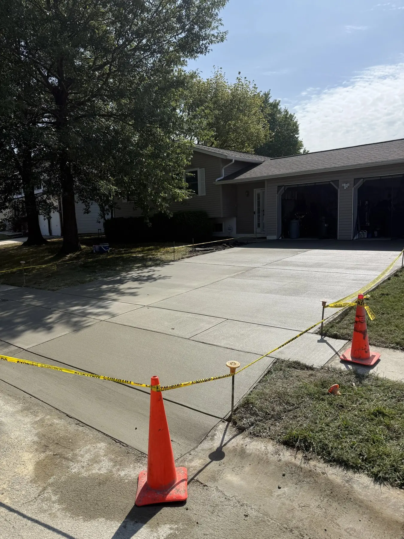 Concrete slab demolition and repour prep in Delaware